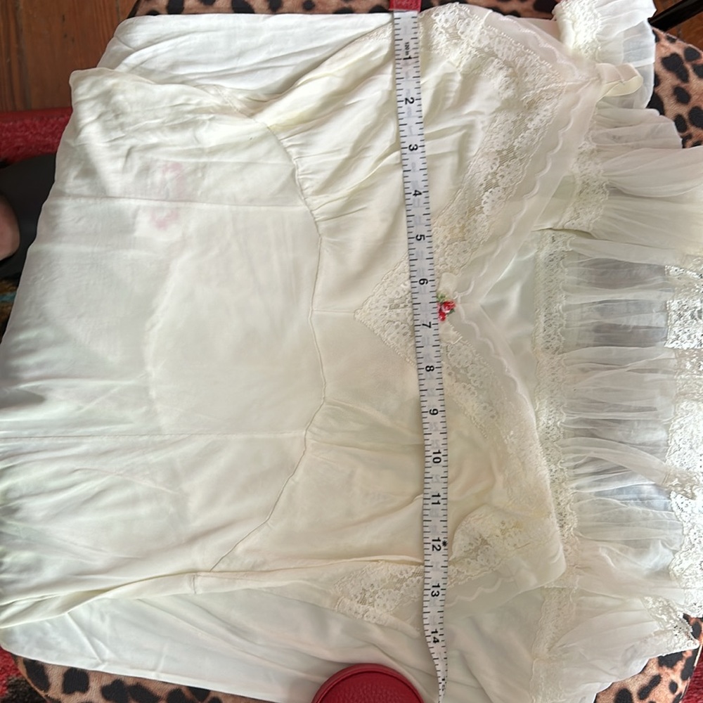 70s Vintage Rosette Slip XS - Picture 15 of 16